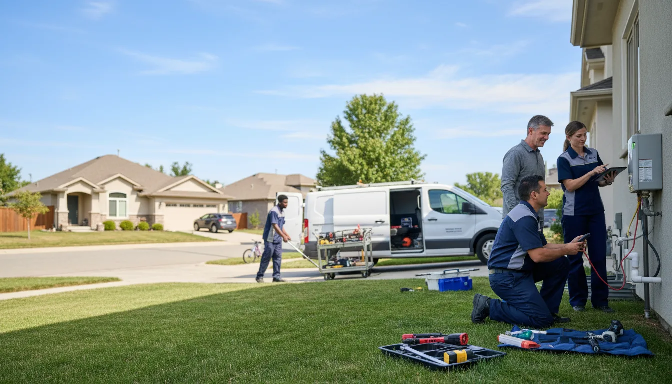 Tankless water heater service in Fred, TX